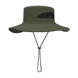 Sombrero de pescador de verano, protector solar UV, transpirable, ponible, para pesca, parasol, montañismo, ala grande