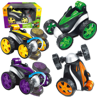 4571 coche de acrobacias con control remoto de fábrica, carro de volteo, juguete eléctrico de pie para niños, muy vendido