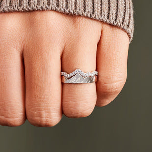 Anillo plegable de cobre con incrustaciones de circonita para mujer, joyería de moda