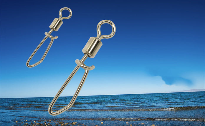 50PCS Snap Swivels Ball Bearing With Coastlock Swivels Rolling Sea Connector