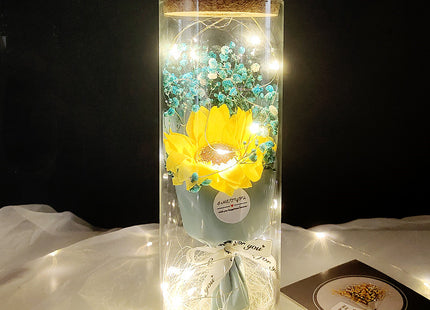 Sunflower Gypsophila Bouquet Valentines Day Gift