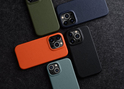 Genuine Leather Magnetic Phone Case