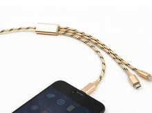 Three-in-one Data Cable USB Cable Short TYPE-C Mobile Phone Universal Three-in-one Charge Cable