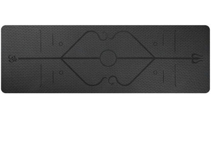 TPE yoga mat body position line 6mm non-slip environmental protection fitness yoga mat