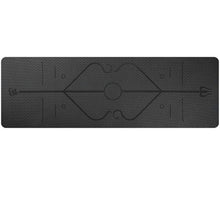 TPE yoga mat body position line 6mm non-slip environmental protection fitness yoga mat
