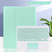 Touch Bluetooth Keyboard Protective Cover Candy Pen Slot Leather Case