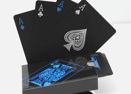 Waterproof Black Plastic Poker Board Game Card PVC Magic Playing Card Solitaire
