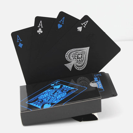 Waterproof Black Plastic Poker Board Game Card PVC Magic Playing Card Solitaire