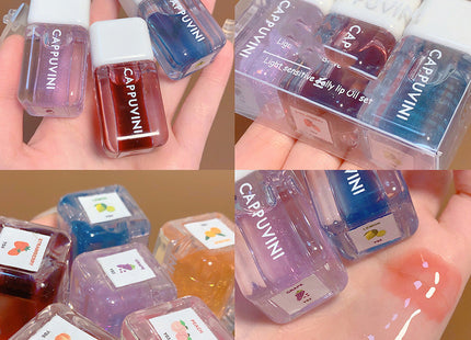 Small Square Lip Gloss Transparent Lip Gloss Glass Moisturizing And Nourishing Mirror Lip Lacquer