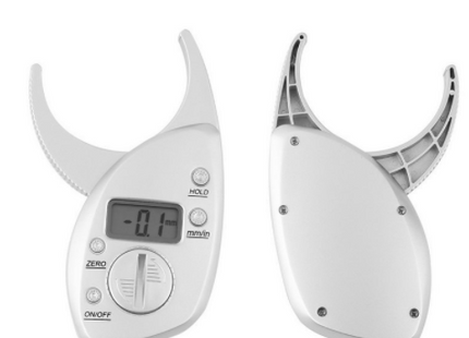 Digital Body Fat Caliper Skinfold Caliper LCD Display Analyzer Tape Measure Pack Slimming Scales Loss Weight Anti-slip Handle