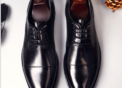 Men's business leather dress shoes, youth shoes, men
