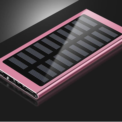 Ultra-thin metal solar power bank