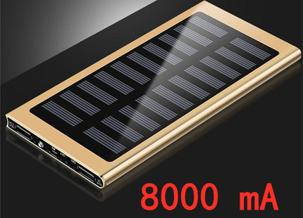Ultra-thin metal solar power bank