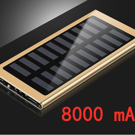 Ultra-thin metal solar power bank