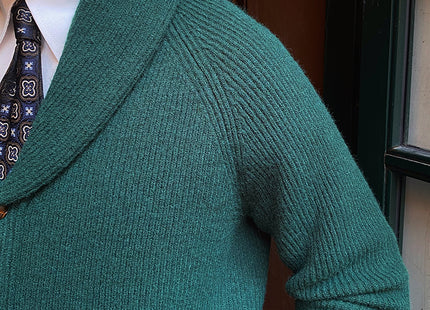 Thick Vintage Knitted Cardigan For Men Retro