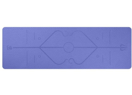 TPE yoga mat body position line 6mm non-slip environmental protection fitness yoga mat