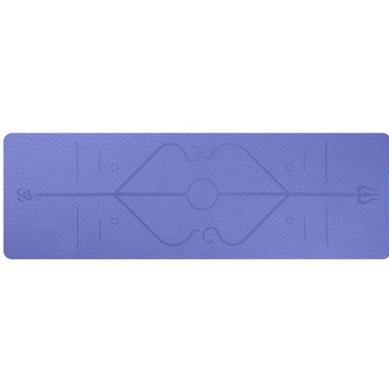 TPE yoga mat body position line 6mm non-slip environmental protection fitness yoga mat
