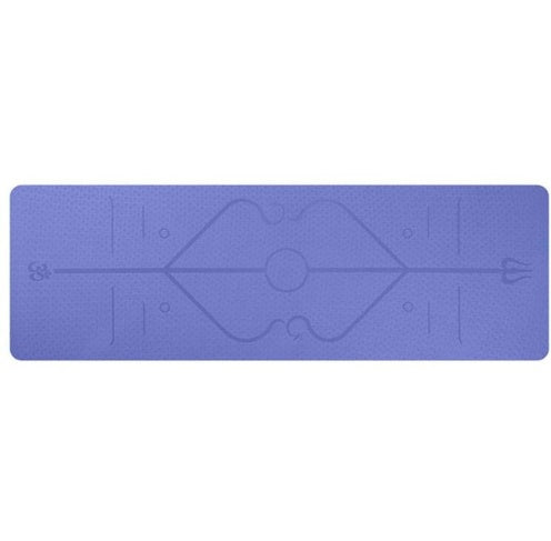 TPE yoga mat body position line 6mm non-slip environmental protection fitness yoga mat