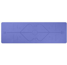 TPE yoga mat body position line 6mm non-slip environmental protection fitness yoga mat