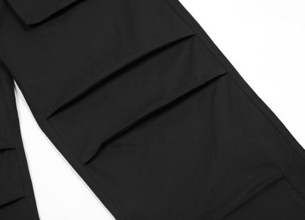 Multi Pocket Tooling Wide Leg Trousers For Men
