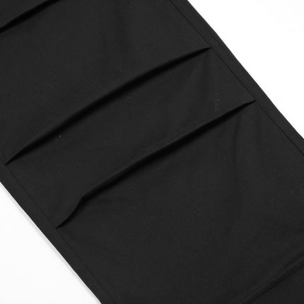 Multi Pocket Tooling Wide Leg Trousers For Men
