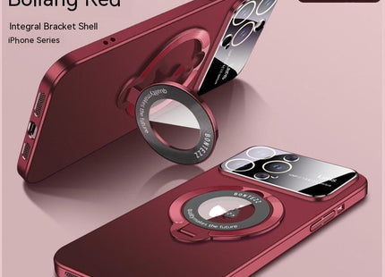 Large Window Magnetic Invisible Bracket Phone Case