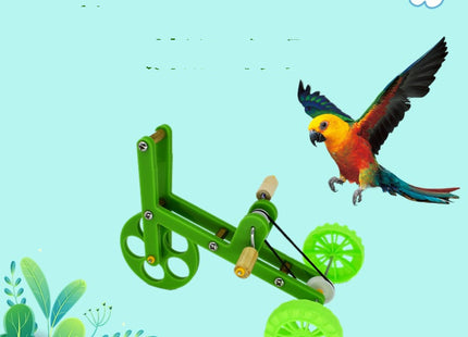 Parrot Toy Training Bicycle Bird Training Supplies Props Bicycle