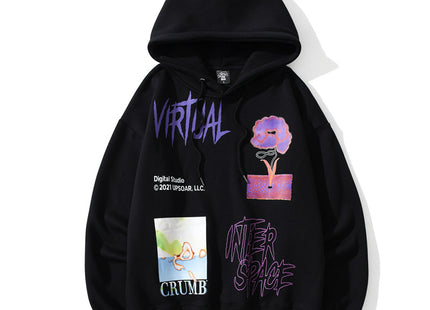 A Fleecy Printed Jumper And Hoodie