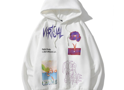 A Fleecy Printed Jumper And Hoodie