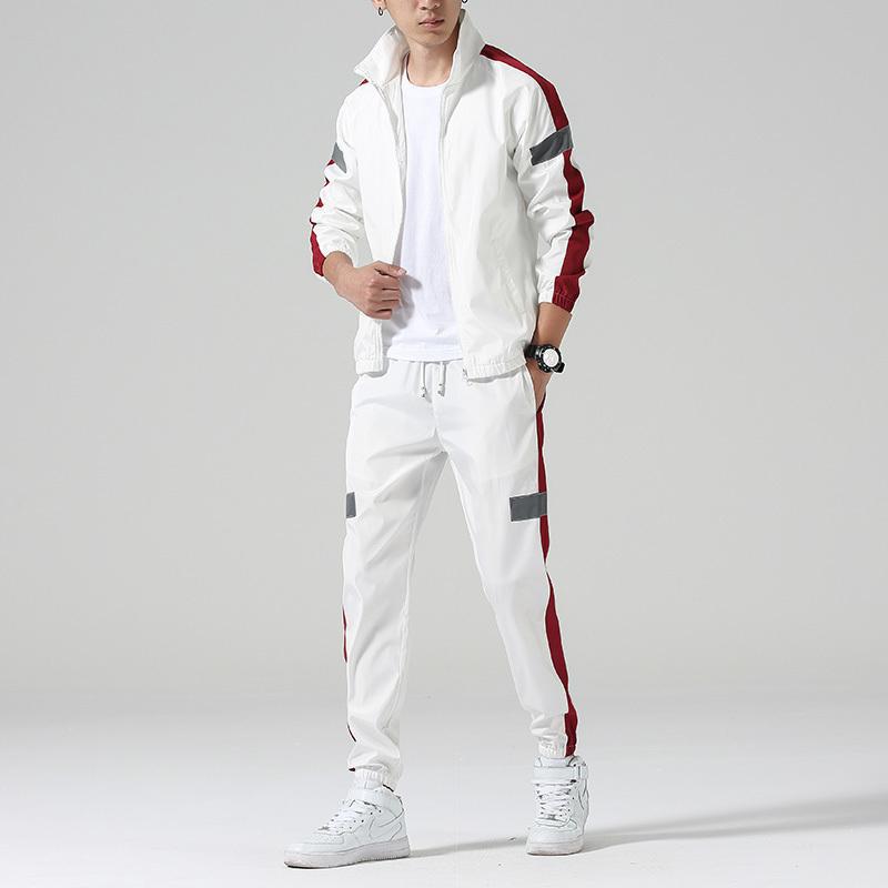 Pantalones Leggings Chaqueta con Cuello Alto Traje Deportivo para Hombre