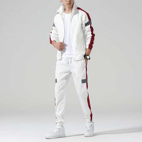 Pantalones Leggings Chaqueta con Cuello Alto Traje Deportivo para Hombre
