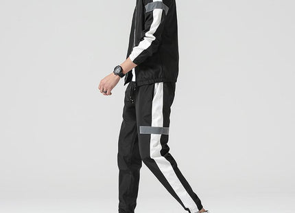 Leggings Pants Stand Collar Jacket Sportswear Suit Men