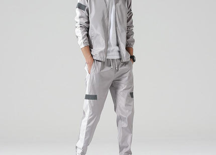 Leggings Pants Stand Collar Jacket Sportswear Suit Men