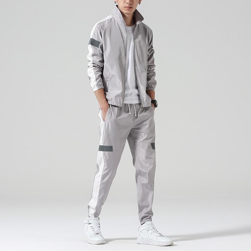 Pantalones Leggings Chaqueta con Cuello Alto Traje Deportivo para Hombre
