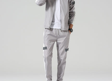 Leggings Pants Stand Collar Jacket Sportswear Suit Men