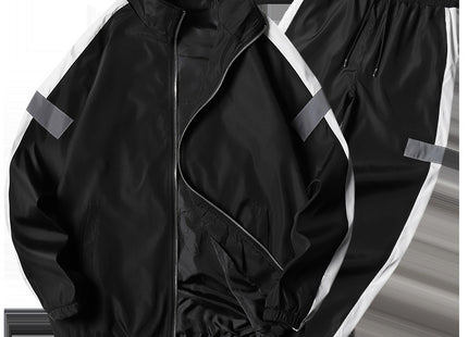 Leggings Pants Stand Collar Jacket Sportswear Suit Men