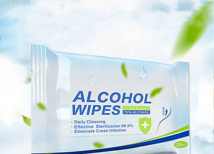 Ten-piece Cleaning And Disinfection Alcohol Wipes
