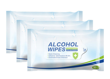 Ten-piece Cleaning And Disinfection Alcohol Wipes