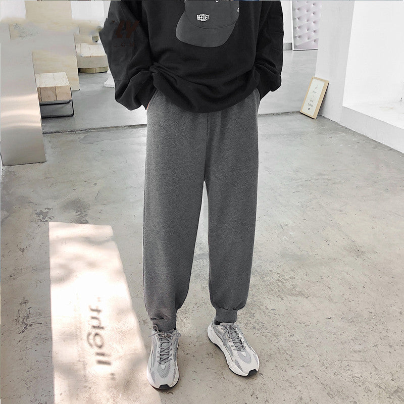 Pantalones casuales de hombre de pernera ancha, para primavera y otoño.