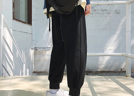 Spring And Autumn Sportswear Men\'s Loose Legged Casual Pants