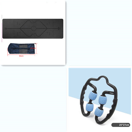 TPE yoga mat body position line 6mm non-slip environmental protection fitness yoga mat