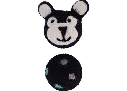 Colorful Felt Stretch Ball Cat Toy Ball Pet Toy With Small Bell Sound Play Cat Toys Creative Interactive Cat Dog Chew Toy