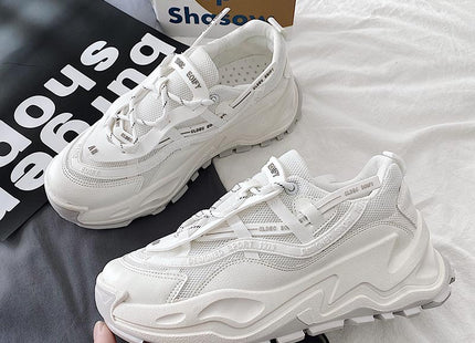 new fashion men"s shoes spring Korean retro daddy shoes fashion running shoes leisure thick soled shoes