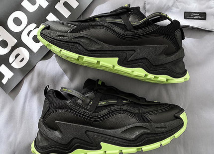 new fashion men"s shoes spring Korean retro daddy shoes fashion running shoes leisure thick soled shoes