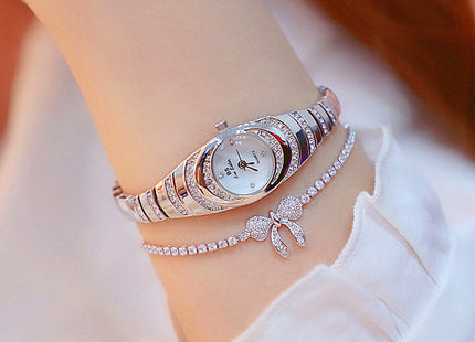 Ladies Gold Watch Diamond Wristwatch Female Fashion Bracelet Watches Women Full Diamond Watch