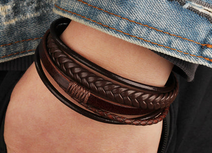 Wholesale Price Classic Genuine Leather Bracelet For Men