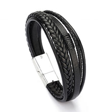 Pulsera Clásica de Cuero Genuino al por Mayor para Hombre