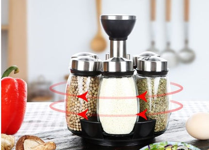 Spice Bottle Lightweight Strong Sealing Durable Rotated Spice Shelf Rack