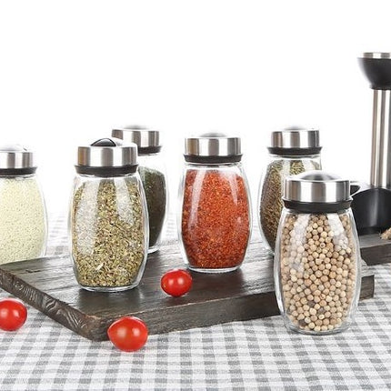 Spice Bottle Lightweight Strong Sealing Durable Rotated Spice Shelf Rack
