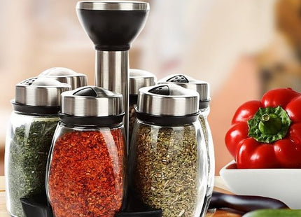 Spice Bottle Lightweight Strong Sealing Durable Rotated Spice Shelf Rack